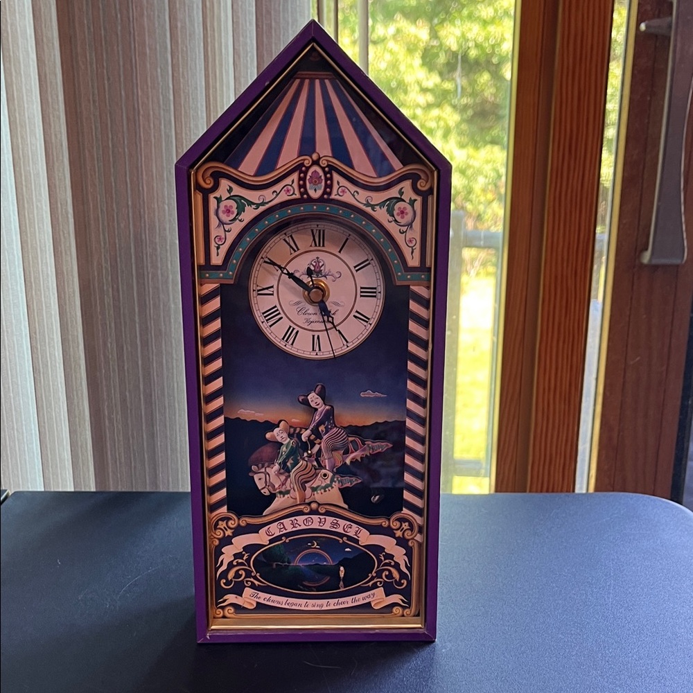 Koji Murai 1994 Clown Mueum Purple Carousel Clock